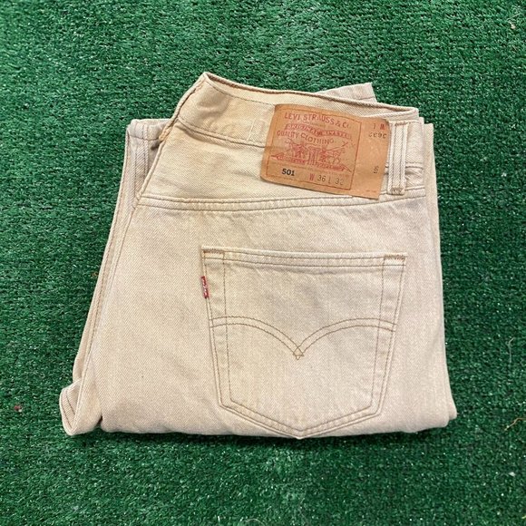 Levi's 501 Straight Fit Vintage 90s Denim Jeans Work Pants